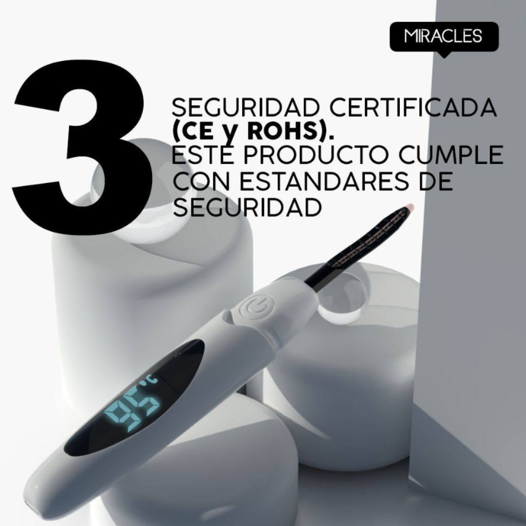 ¡PESTAÑAS RADIANTES! ¡ENCRESPADOR DE PESTAÑAS DIGITAL-TÉRMICO!